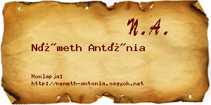 Németh Antónia névjegykártya