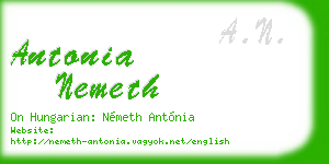 antonia nemeth business card