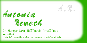 antonia nemeth business card